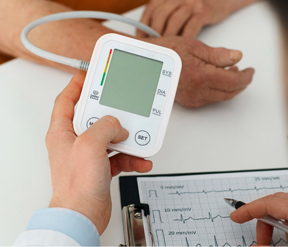 Blood Pressure Check being conducted by trained pharmacists at Benjamin Pharmacy, Chingford.